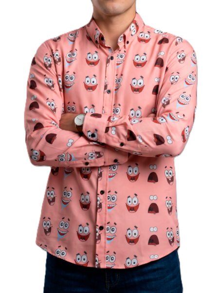 Camisa Hombre Casual Rosa Patricio Estrella